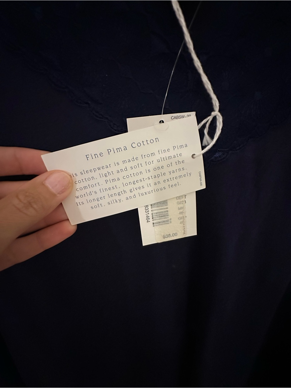 CABERNET Navy Sleepwear - Picture 4 of 6